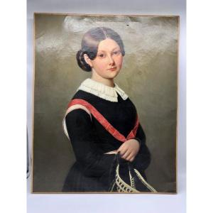 Portrait Féminin d'Une Demoiselle De La Légion d'Honneur