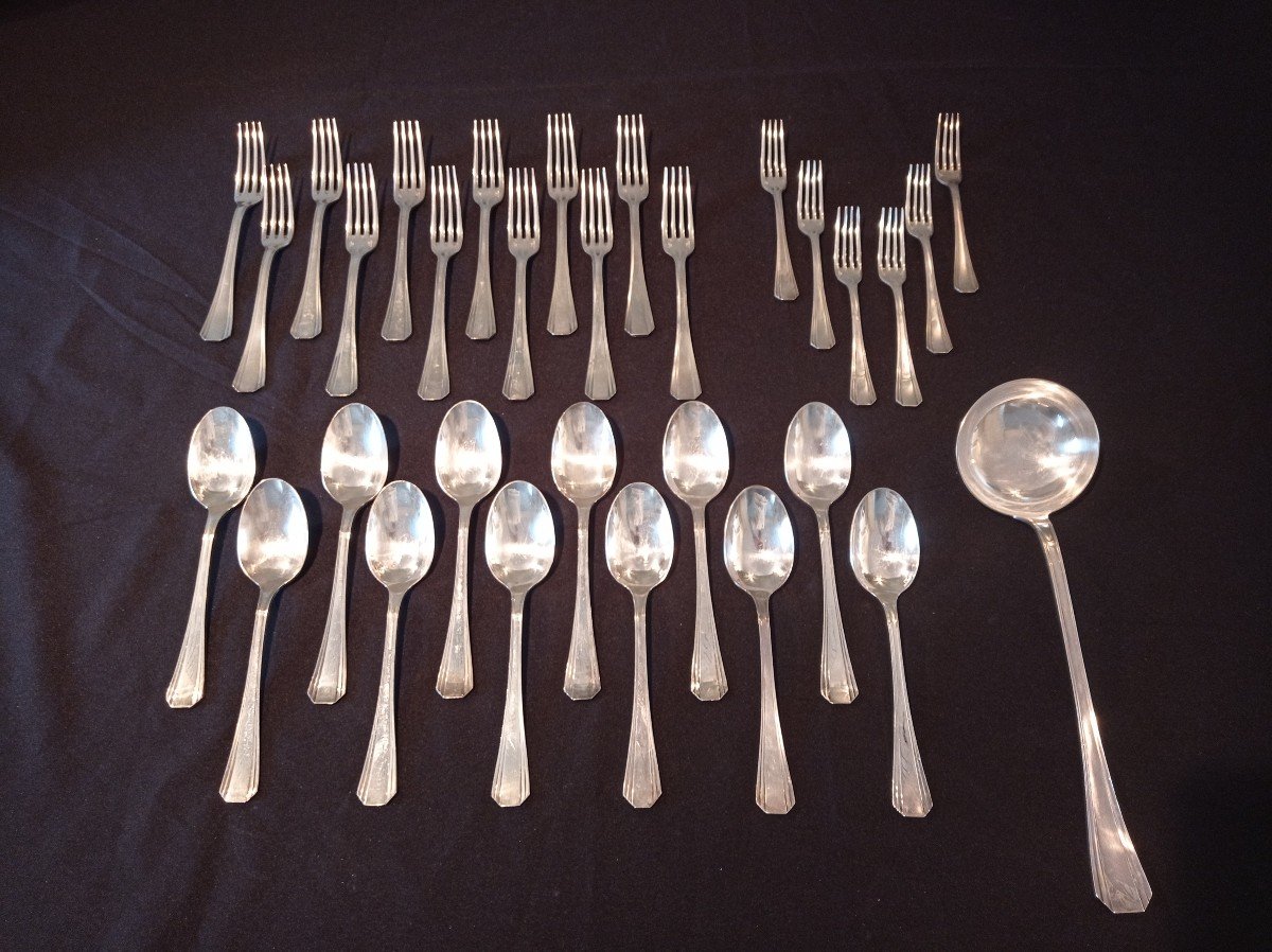 Christofle Model Boreal Spoons And Forks-photo-2