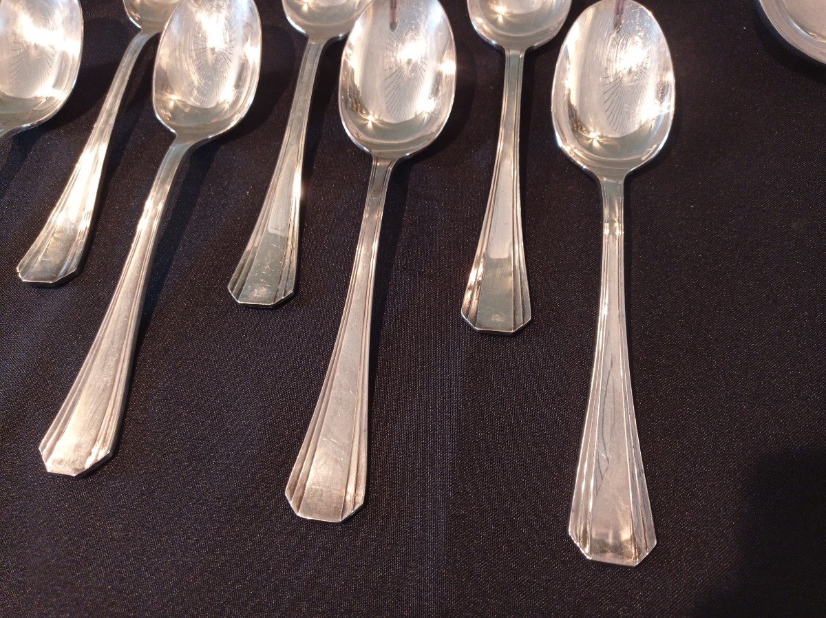 Christofle Model Boreal Spoons And Forks-photo-3