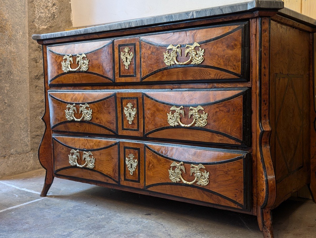 Commode Mazarine Louis XIV Début 18 ème Dlg Thomas Hache