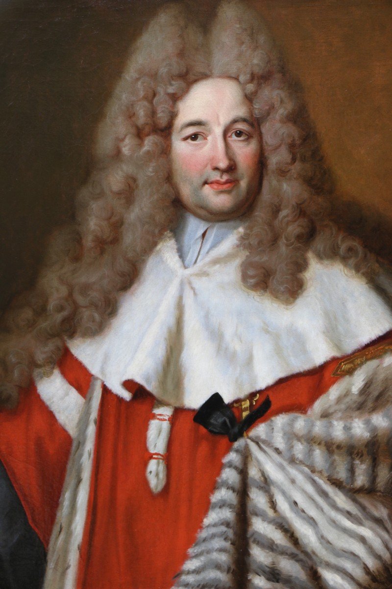 Nicolas De Largillierre (1656-1746) And Workshop. Presumed Portrait Of Antoine Portail.-photo-3