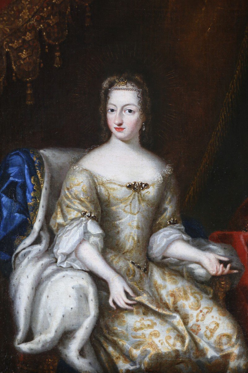 David Klöcker Ehrenstrahl. Portrait De La Reine De Suède Hedvig Eleonor De Holstein-Gottorp -photo-3