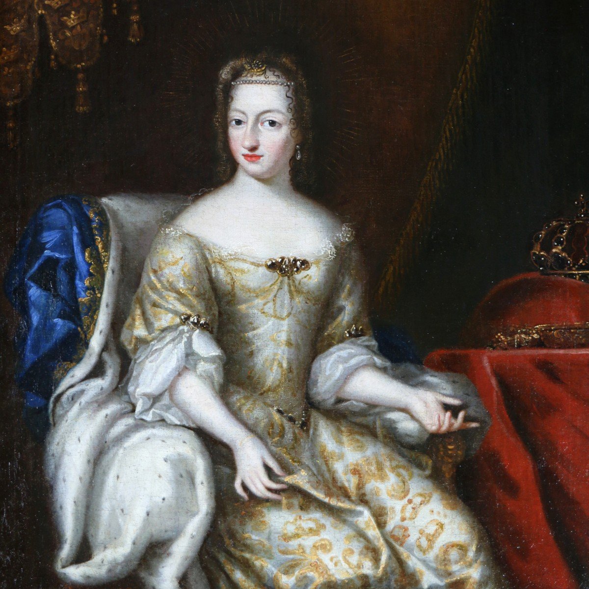 David Kloecker Ehrenstrahl. Portrait Of The Swedish Queen Hedvig Eleonor Of Holstein-gottorp -photo-2