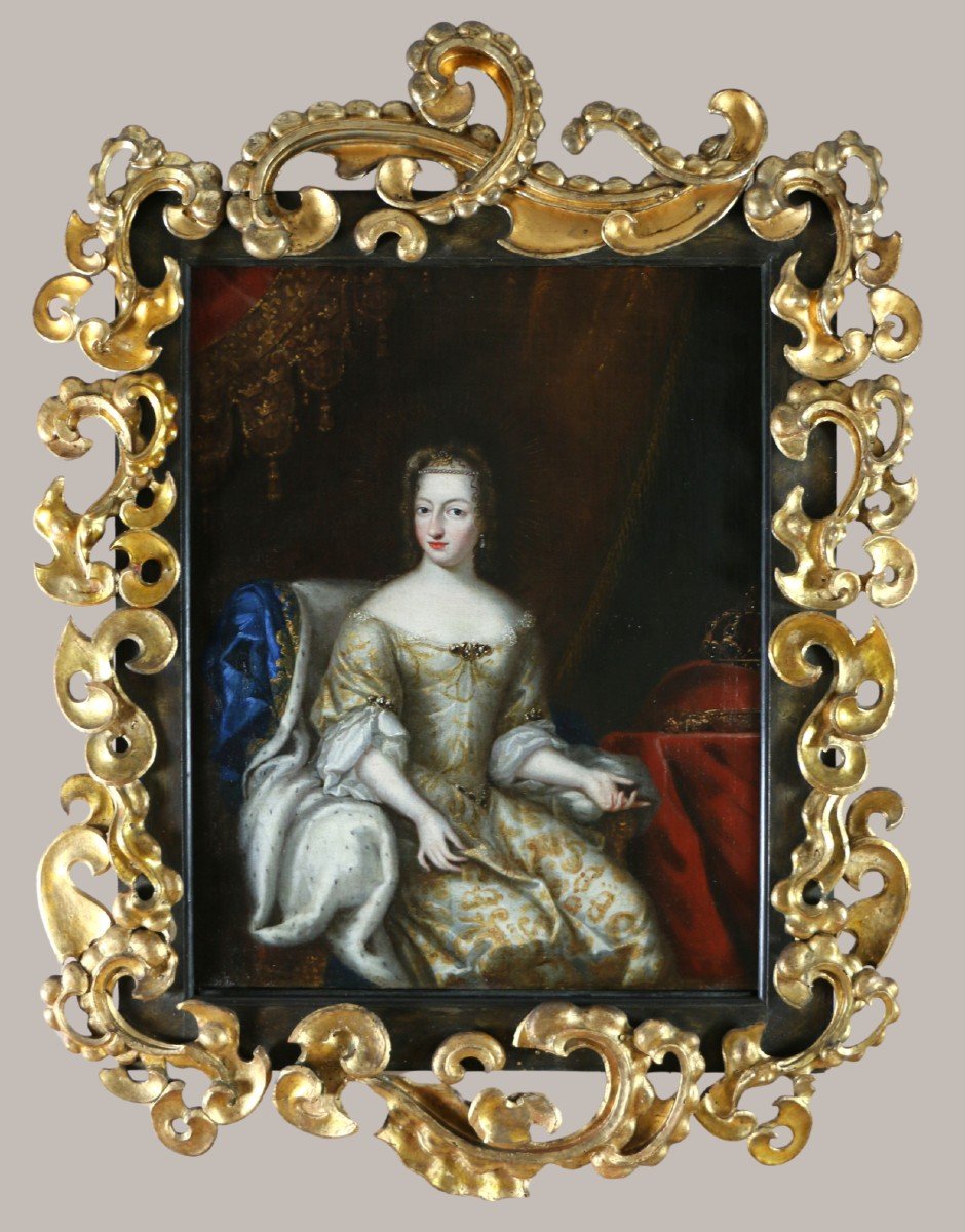 David Klöcker Ehrenstrahl. Portrait De La Reine De Suède Hedvig Eleonor De Holstein-Gottorp 