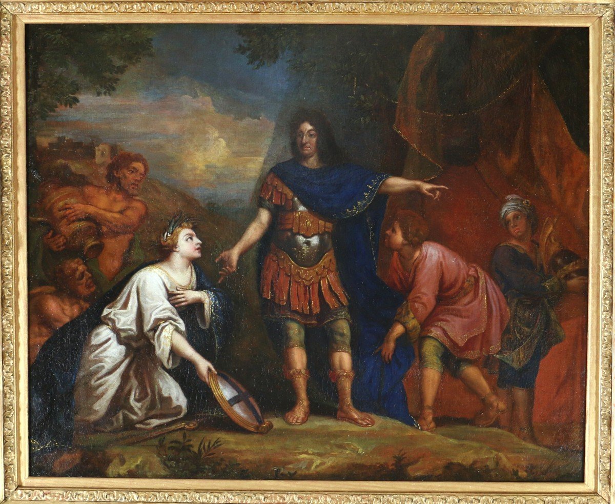 Vernansal Guy Louis (1648-1729) Louis XIV Receives The Surrender Of The City Of Marseille In 1660.-photo-2