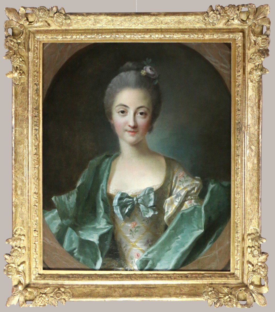 Louis Tocqué (1696-1772) Attributed. Portrait Of A Lady Of Quality  Around 1740