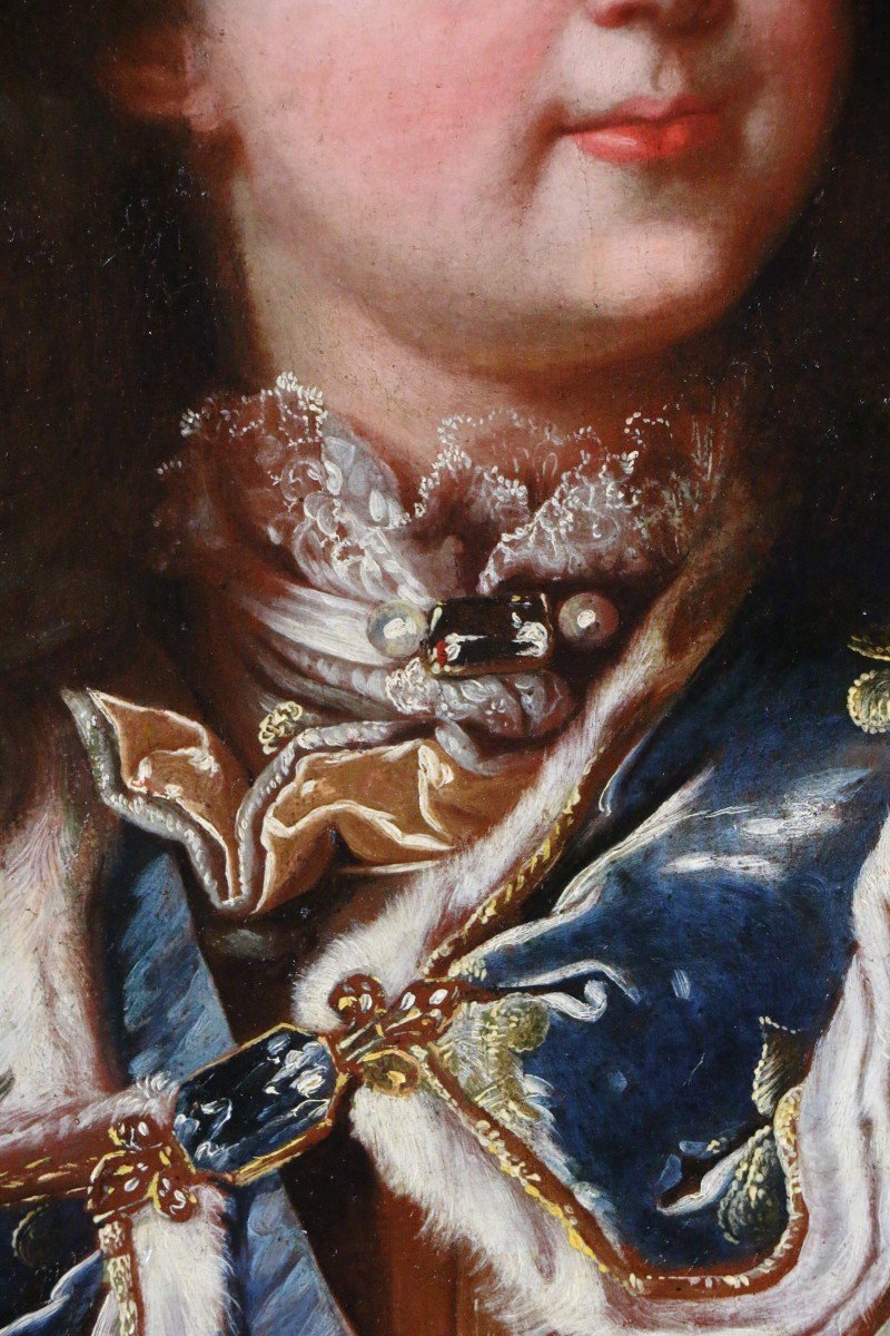Hyacinthe Rigaud (1659-1743) Et Son Atelier. Portrait Du Jeune Louis XV.-photo-4