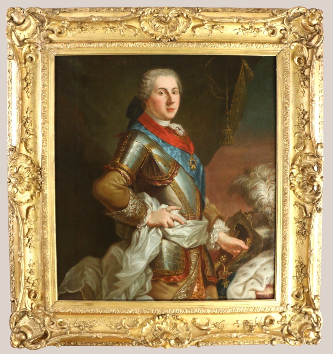 Louis Michel Van Loo (1707 ; 1771) Attribué. Portrait Du Dauphin De France-photo-3