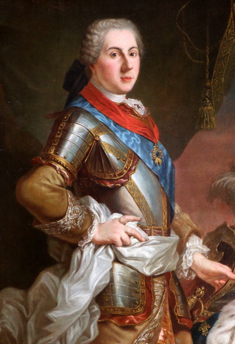 Louis Michel Van Loo (1707 ; 1771) Attribué. Portrait Du Dauphin De France-photo-4