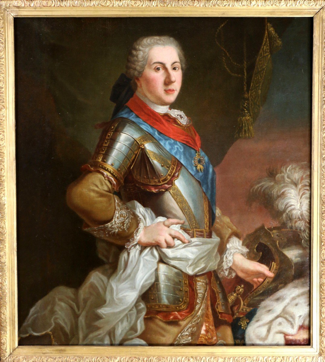 Louis Michel Van Loo (1707 ; 1771) Attribué. Portrait Du Dauphin De France-photo-2