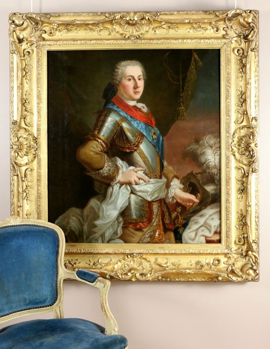 Louis Michel Van Loo (1707 ; 1771) Attribué. Portrait Du Dauphin De France-photo-3