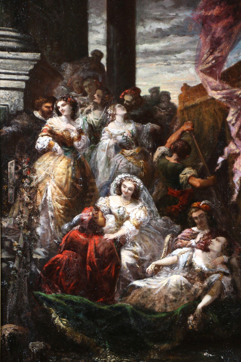 Eugène Isabey (1803-1886) Et Atelier. Fête Vénitienne.-photo-2