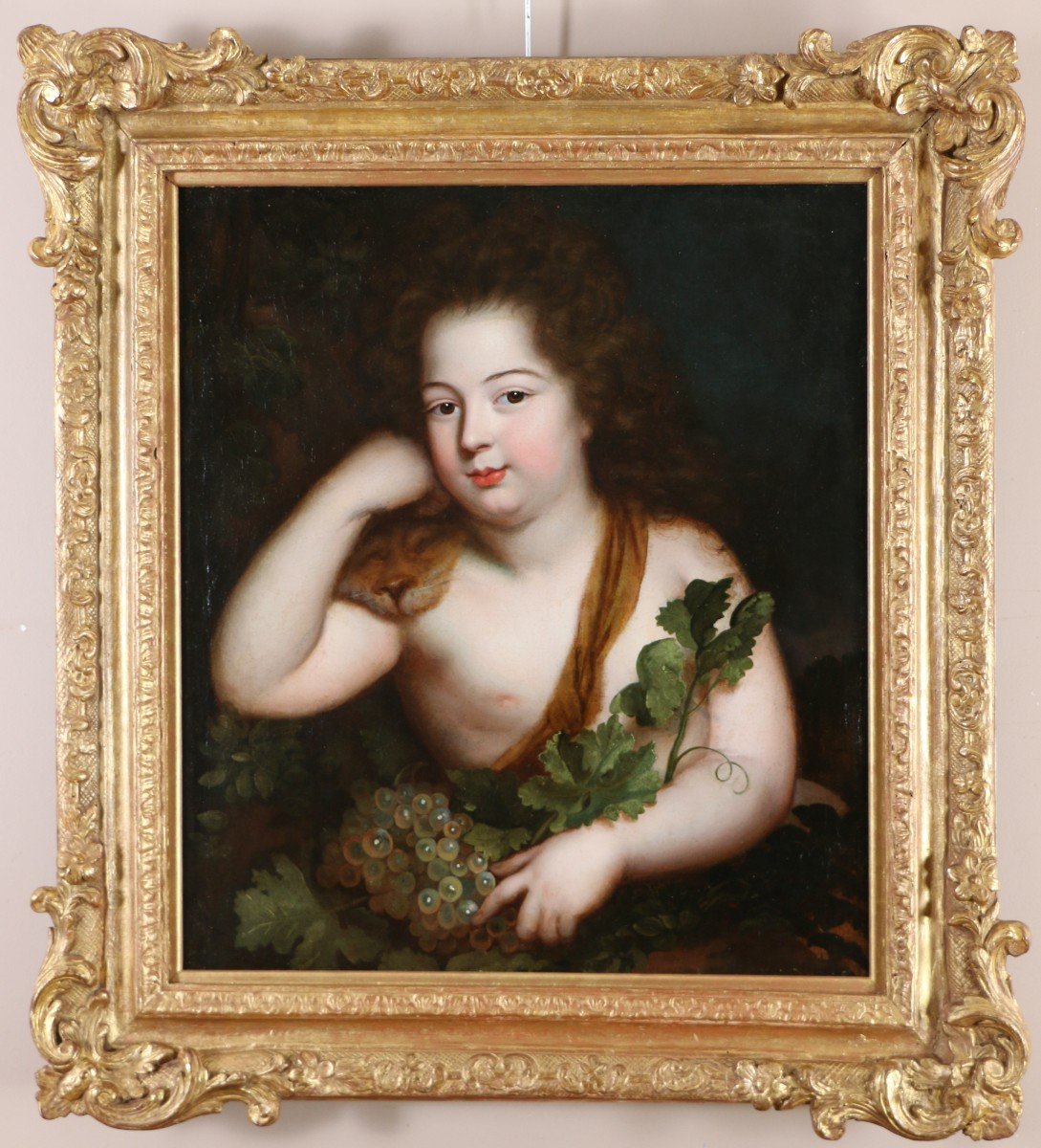 Jean Nocret (1615, 1672) Attribué. Le Jeune Louis XIV En Dionysos Vers 1650.