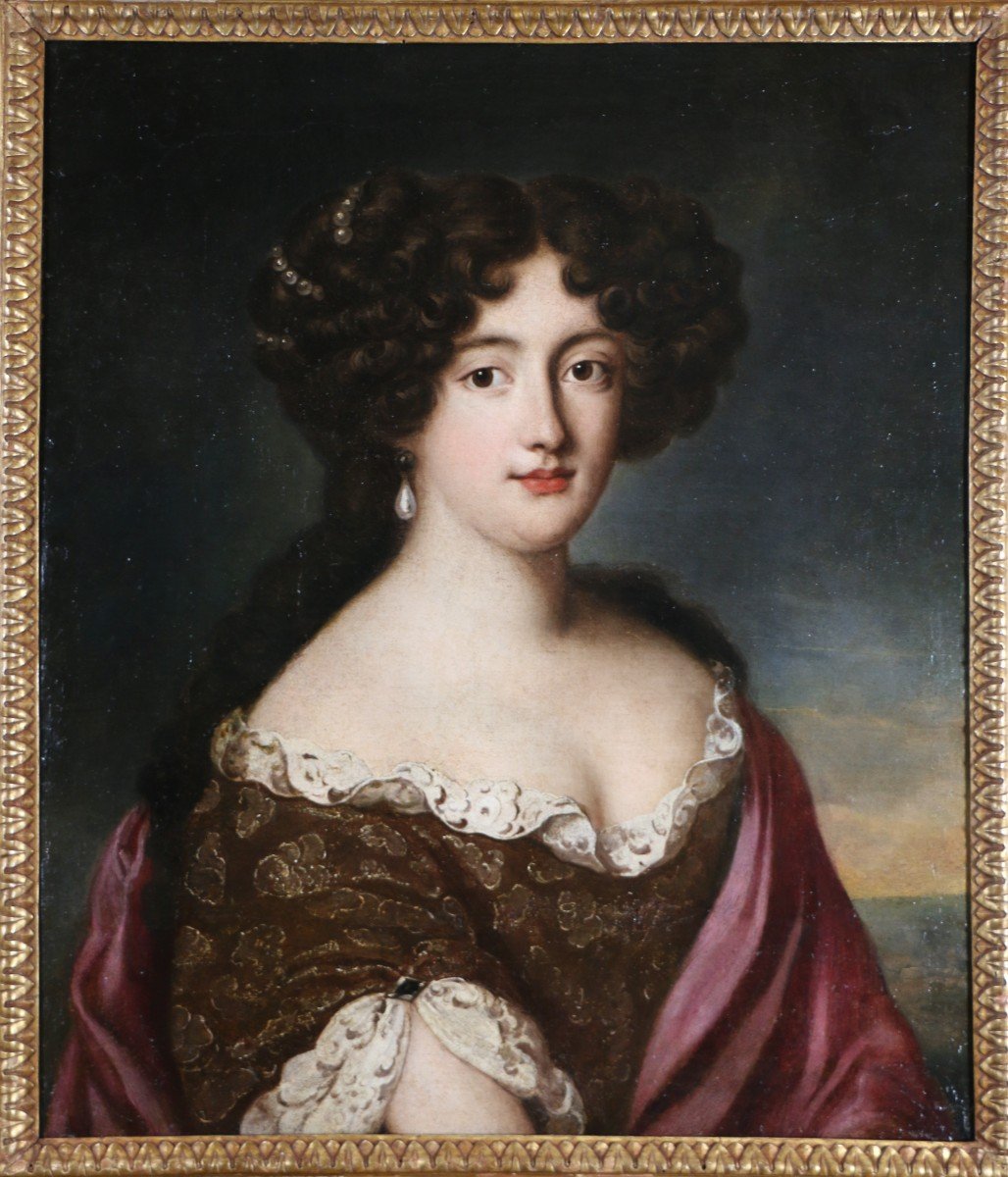 Jacob Ferdinand Voet (1639-1689),  Portrait d'Hortense Mancini.-photo-2