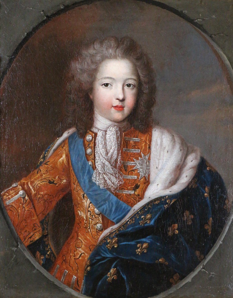 Ecole Française De La Seconde Moitié Du 18è D’après Pierre Gobert. Louis XV Enfant à 10 Ans.-photo-2