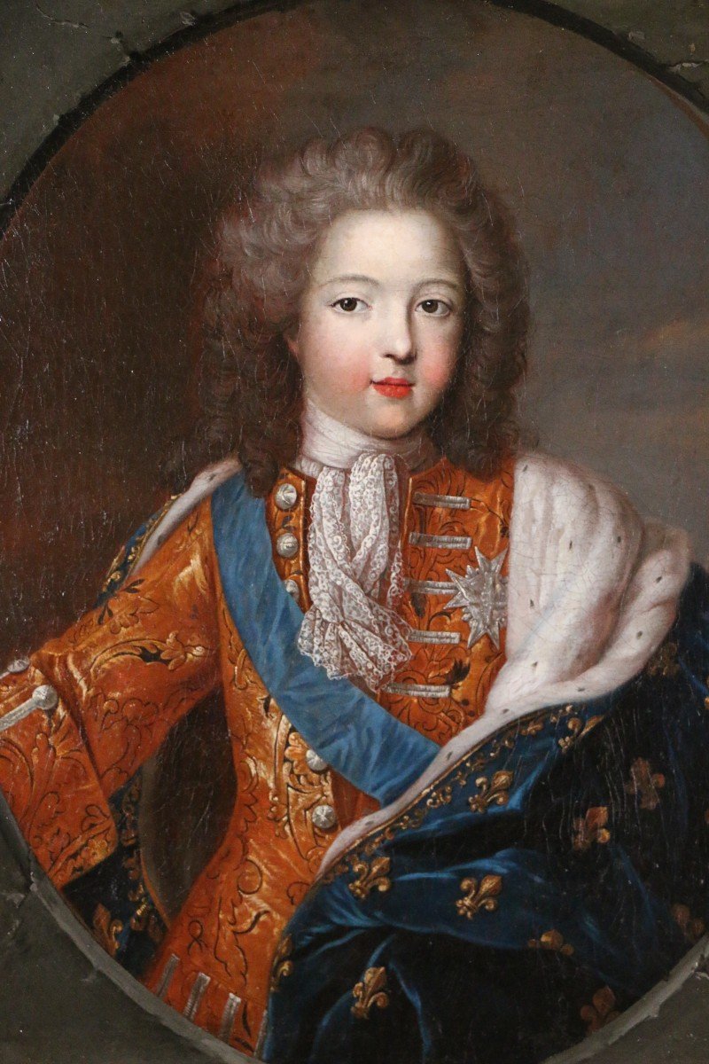 Ecole Française De La Seconde Moitié Du 18è D’après Pierre Gobert. Louis XV Enfant à 10 Ans.-photo-3