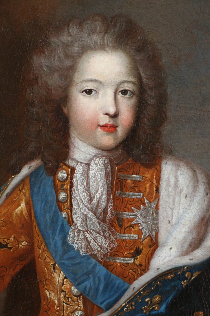 Ecole Française De La Seconde Moitié Du 18è D’après Pierre Gobert. Louis XV Enfant à 10 Ans.-photo-4