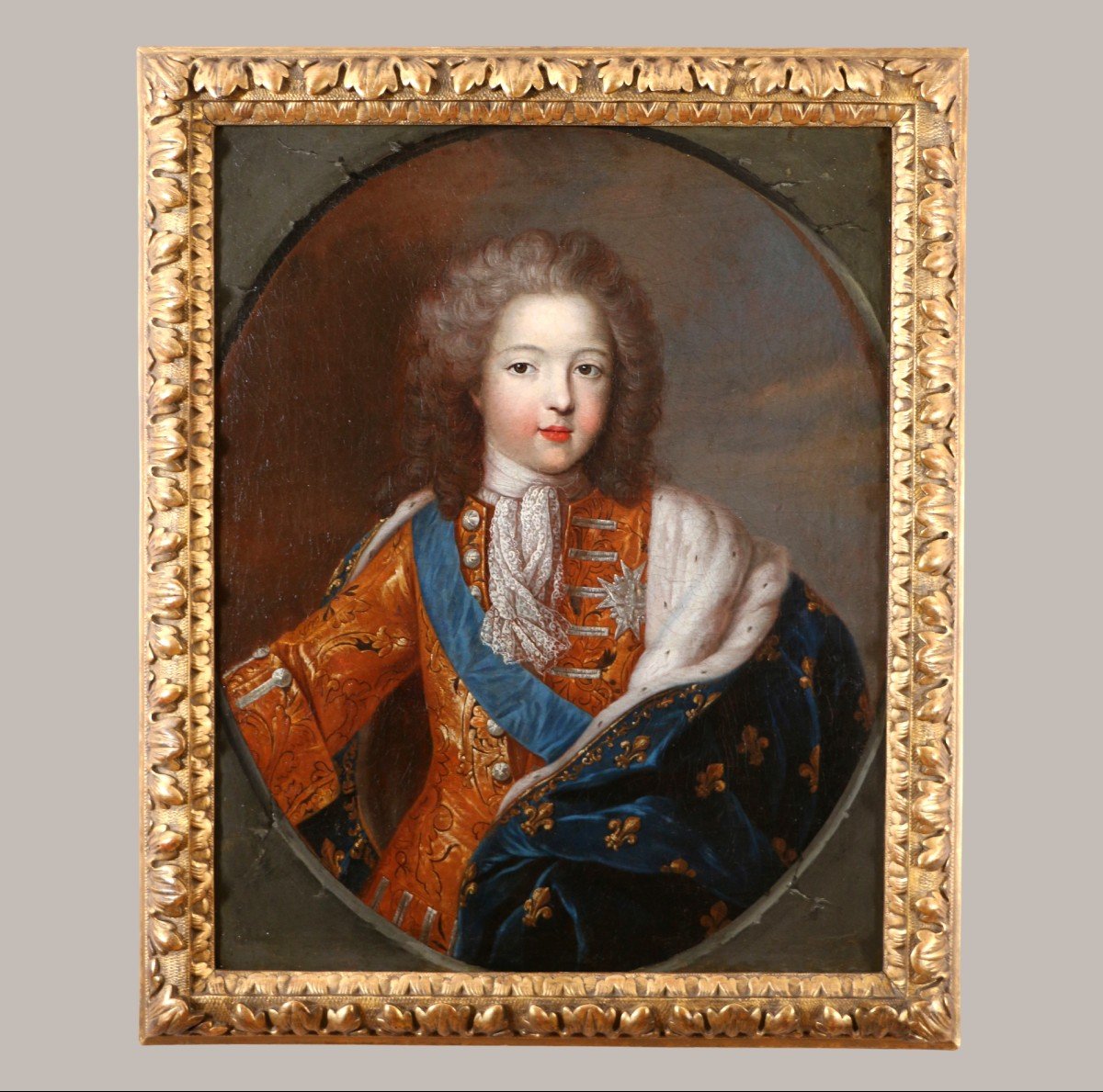 French School Of The Second Half Of The 18th Century After Pierre Gobert. Louis XV Child At 10 Years Old.