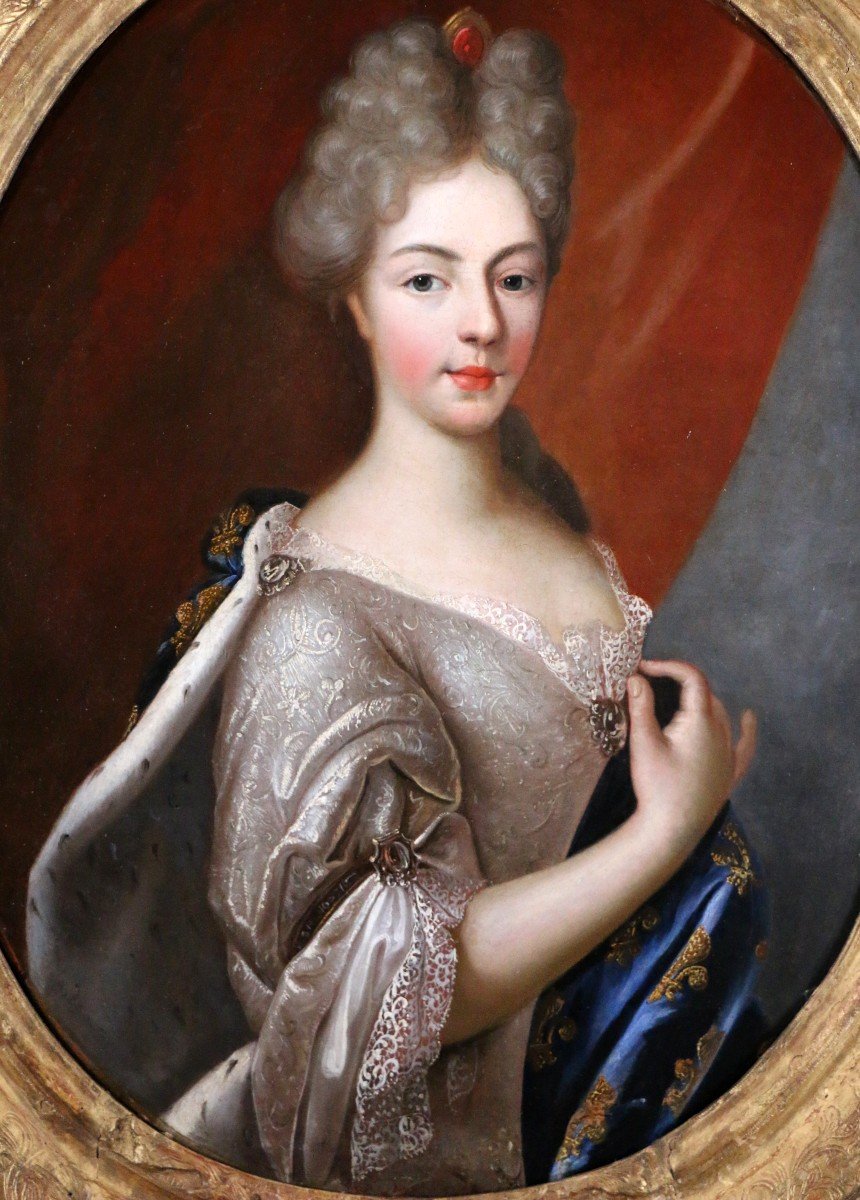 Pierre Gobert (1662-1744) And Workshop. Portrait Of Marie-adélaïde Of Savoy, Dauphine Of France-photo-2