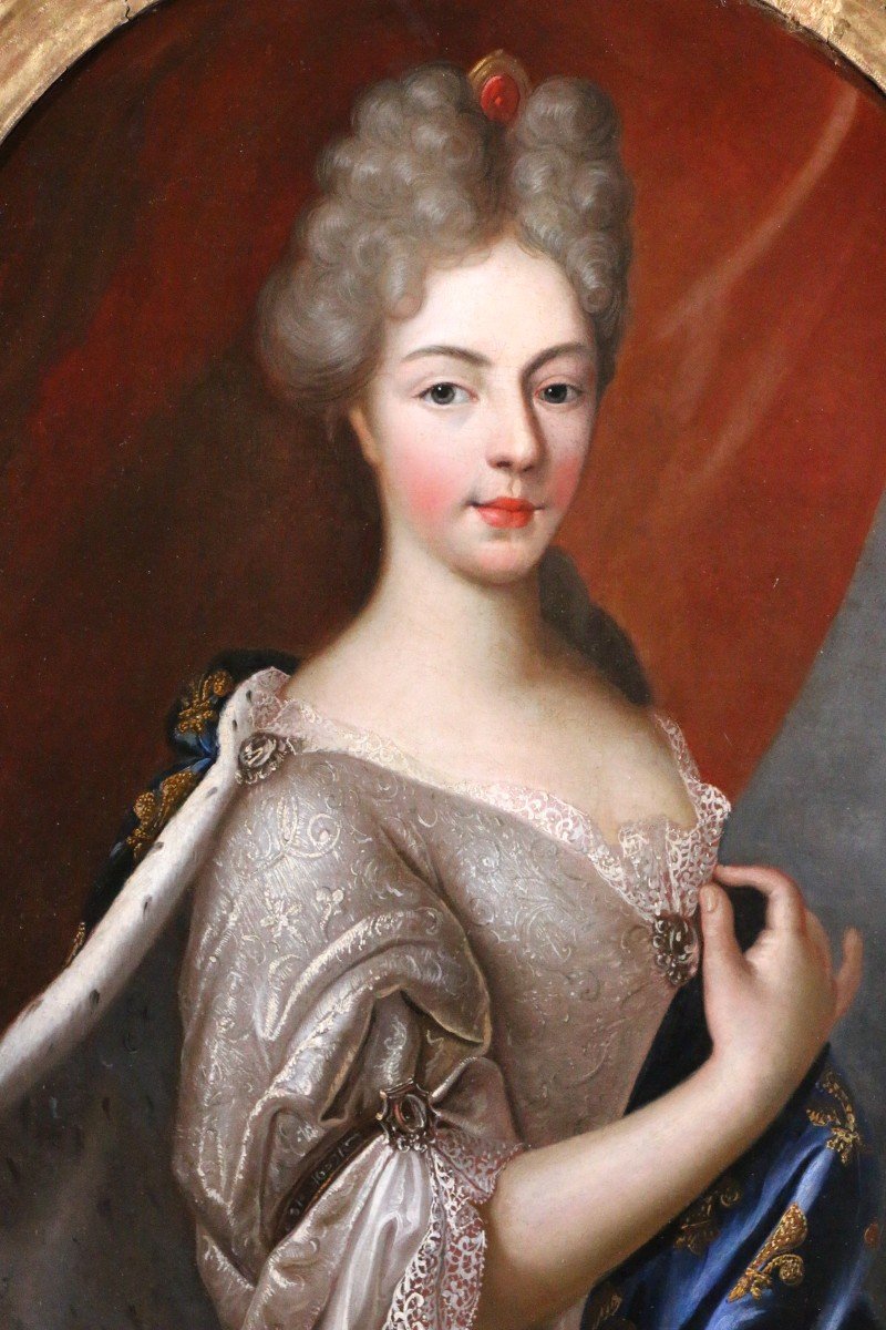 Pierre Gobert (1662-1744) And Workshop. Portrait Of Marie-adélaïde Of Savoy, Dauphine Of France-photo-3