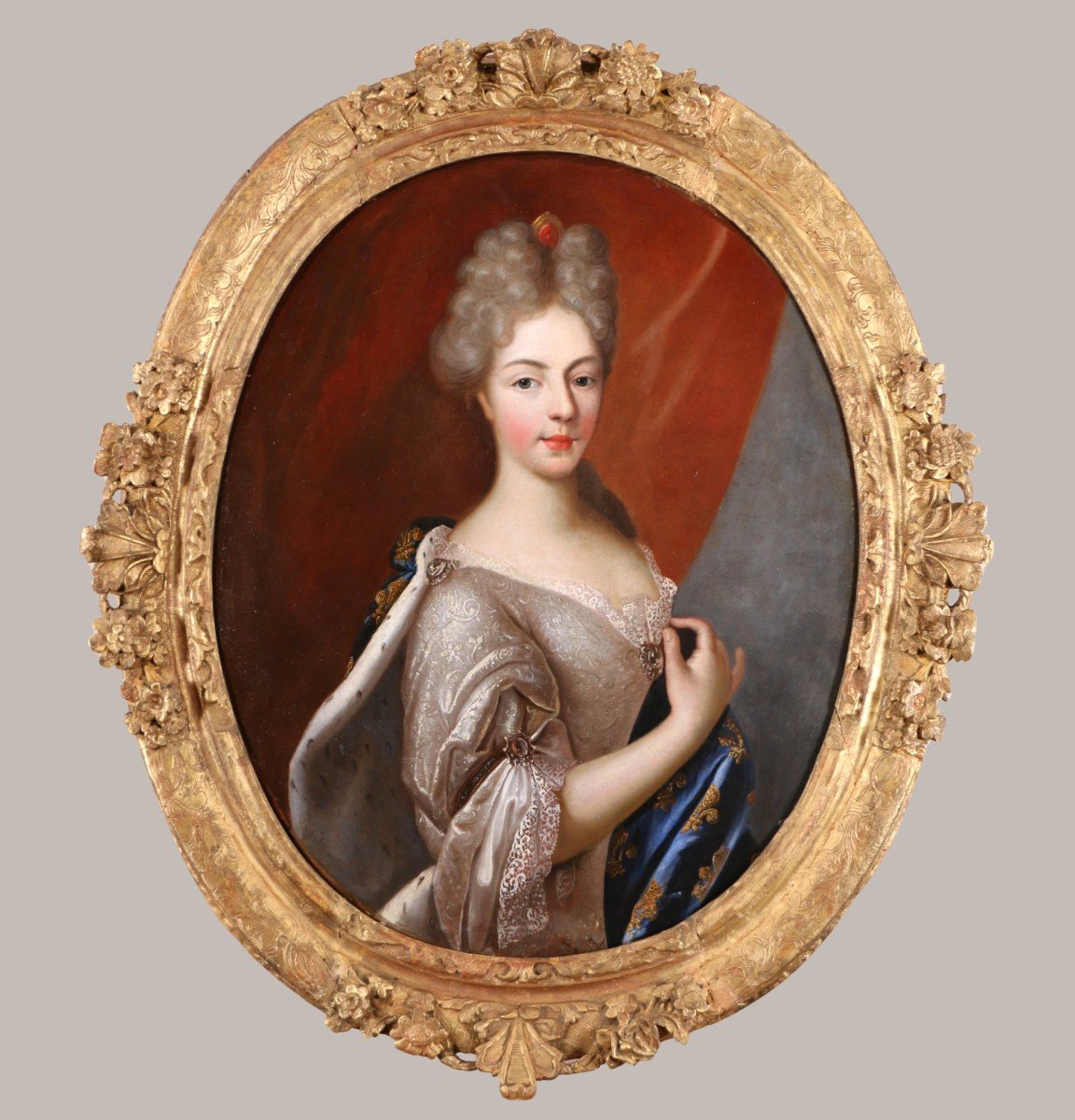 Pierre Gobert (1662-1744) And Workshop. Portrait Of Marie-adélaïde Of Savoy, Dauphine Of France