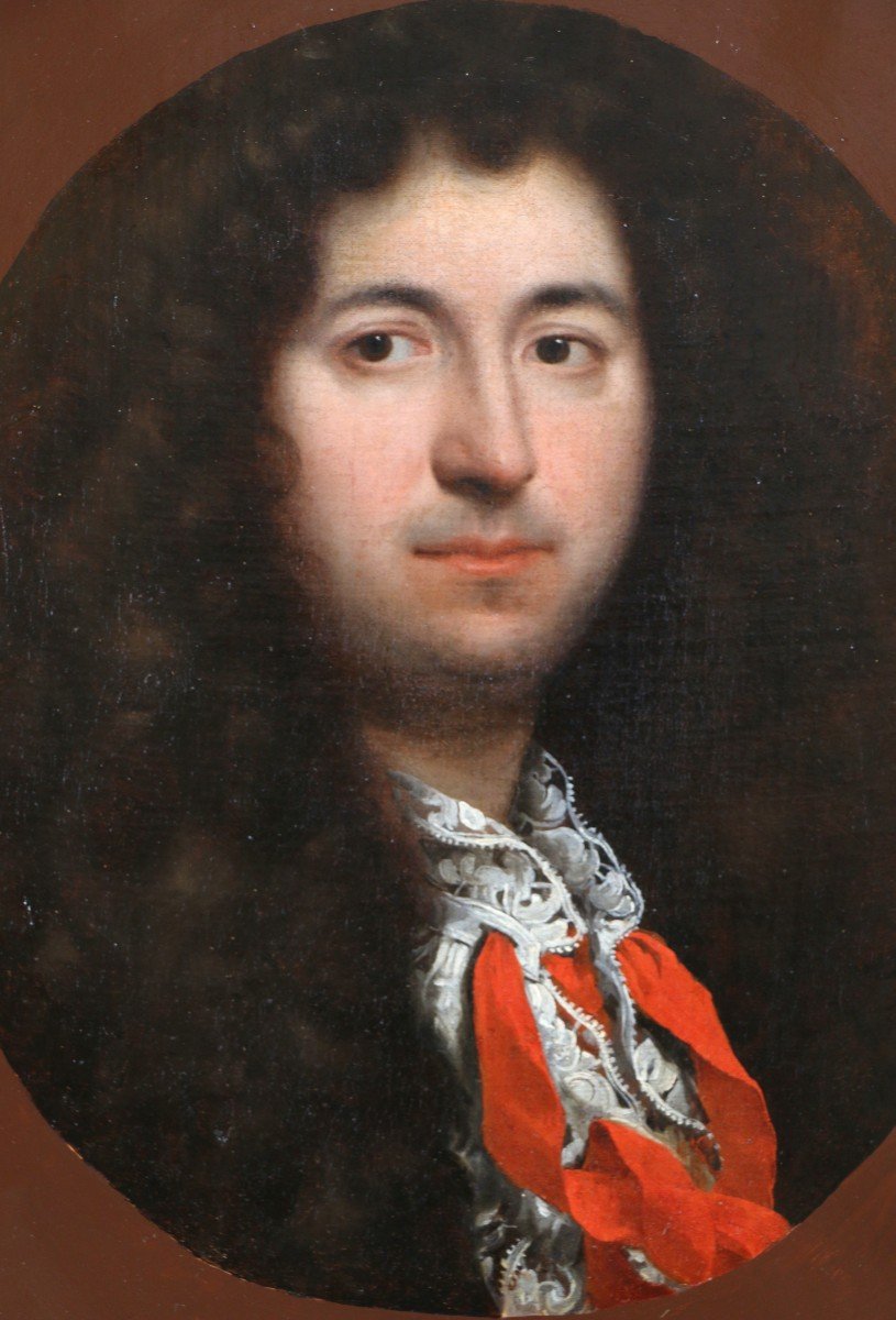 Pierre Mignard (1612-1695) Attributed. Portrait Of A Man Of Quality Circa 1680.-photo-3