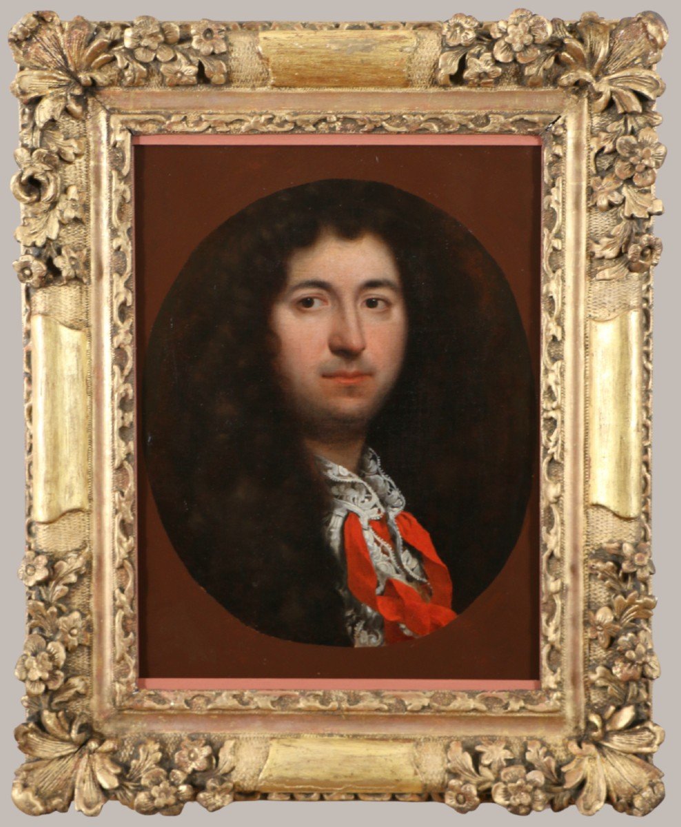 Pierre Mignard (1612-1695) Attributed. Portrait Of A Man Of Quality Circa 1680.