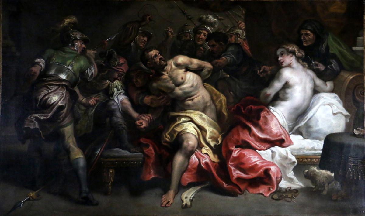 Simon De Vos (Anvers 1603 – 1676) l'Arrestation De Samson