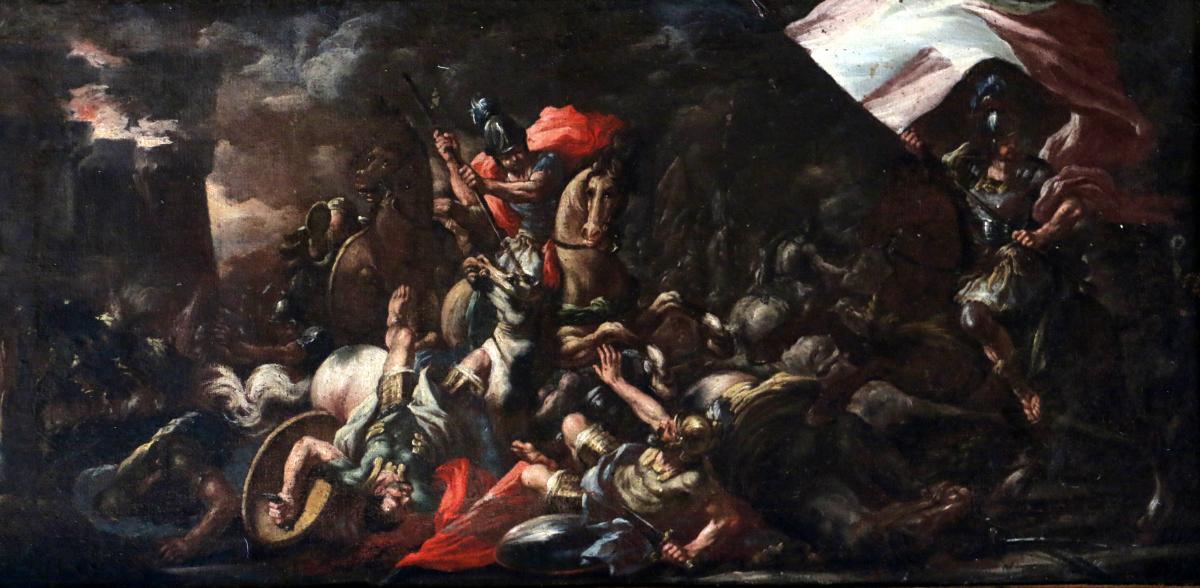 Luca Giordano (1634-1705) And Workshop. Battle Scene-photo-3