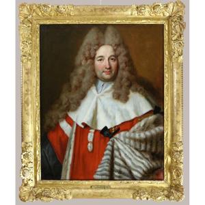 Nicolas De Largillierre (1656-1746) And Workshop. Presumed Portrait Of Antoine Portail.