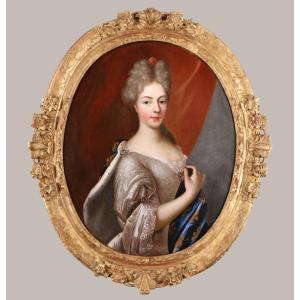 Pierre Gobert (1662-1744) And Workshop. Portrait Of Marie-adélaïde Of Savoy, Dauphine Of France