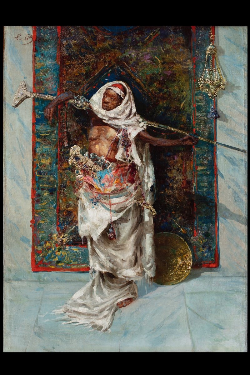 Orientalist Painting By Cesare Biseo-photo-2