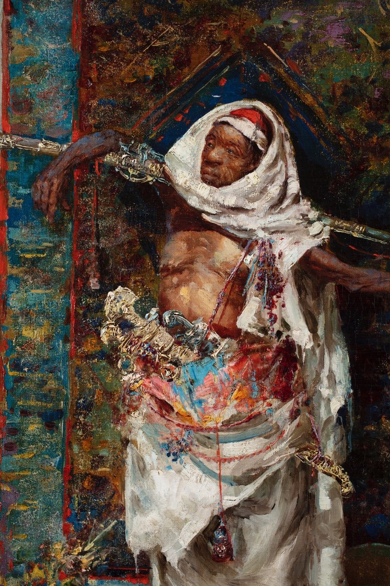 Orientalist Painting By Cesare Biseo-photo-3