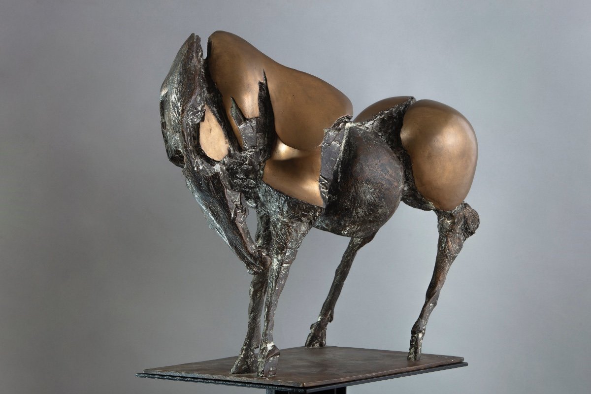 Cheval De Bronze De Nag Arnoldi (Locarno 1928 - Lugano 2017). -photo-3