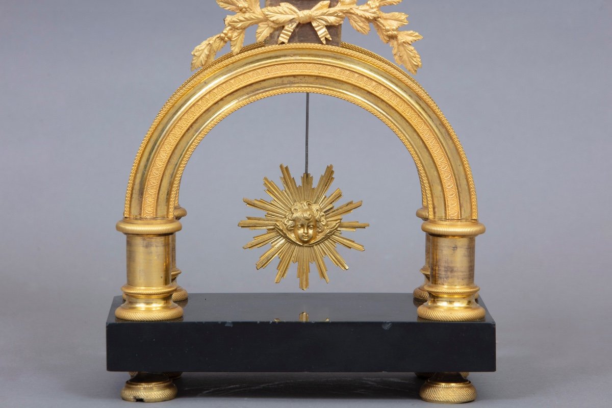 Skeleton Pendule From Directoire Period-photo-2