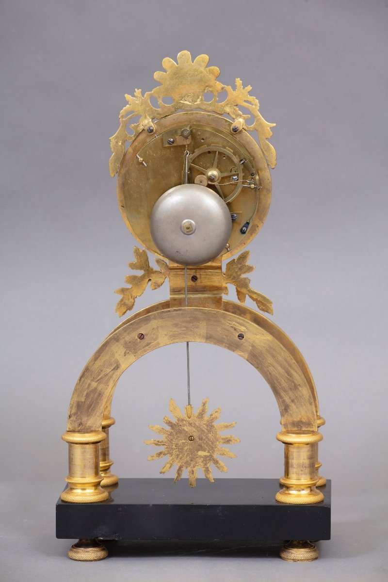 Skeleton Pendule From Directoire Period-photo-2