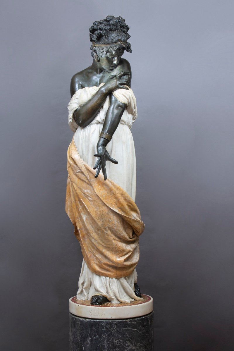 Sculpture By Alessandro Rondoni (1841-??), “syra”