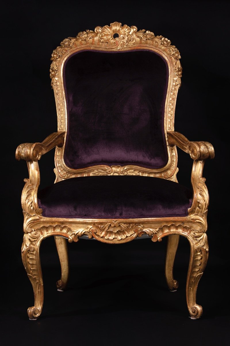 Pair Of Louis XV Armchairs-photo-2