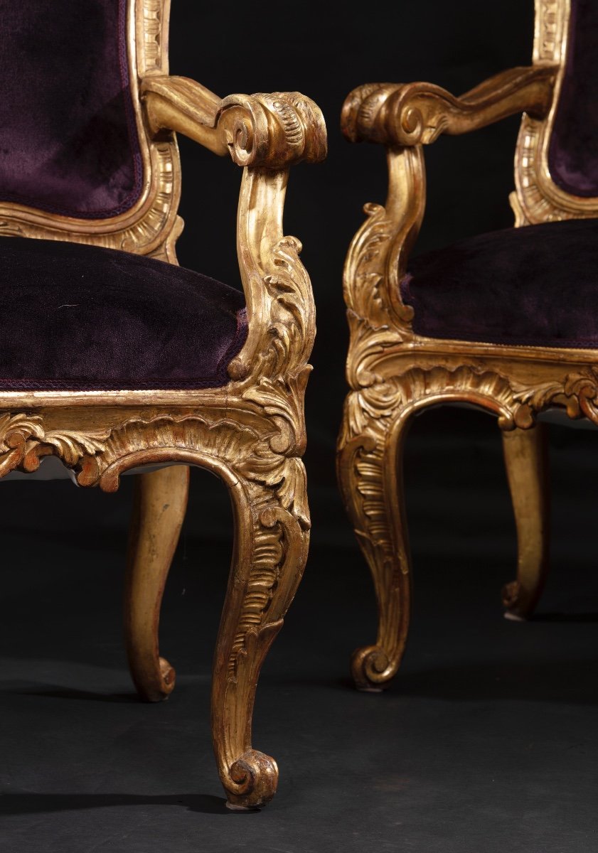 Pair Of Louis XV Armchairs-photo-3