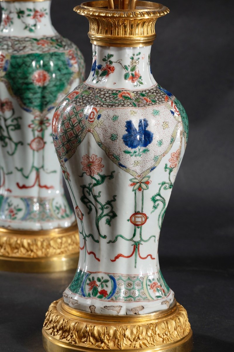 Paire De Vases De Famille Vert Chinois-photo-2