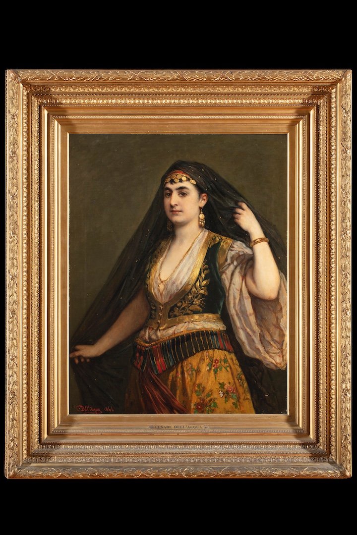 Orientalist Painting By Cesare Dell'acqua-photo-2