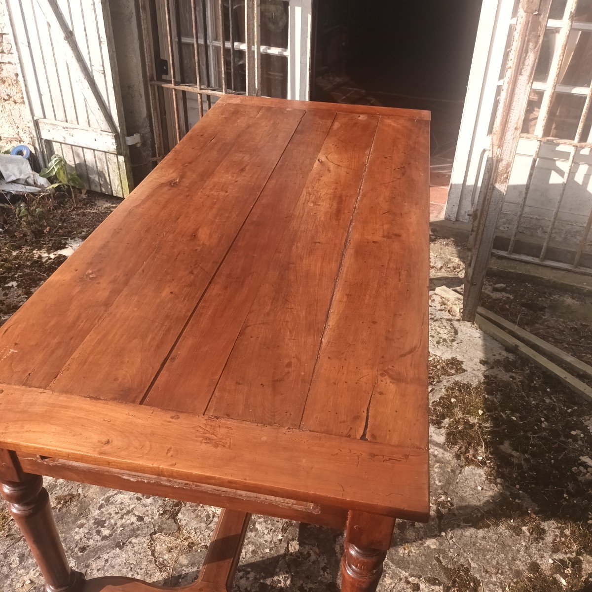 Beautiful Farmhouse Table Early 19 -th Century-photo-3