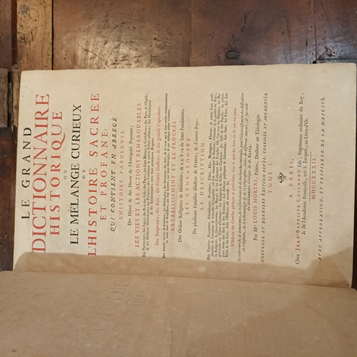 Le Grand Dictionnaire Historique De Louis Moreri 10 Tomes année 1732-photo-3