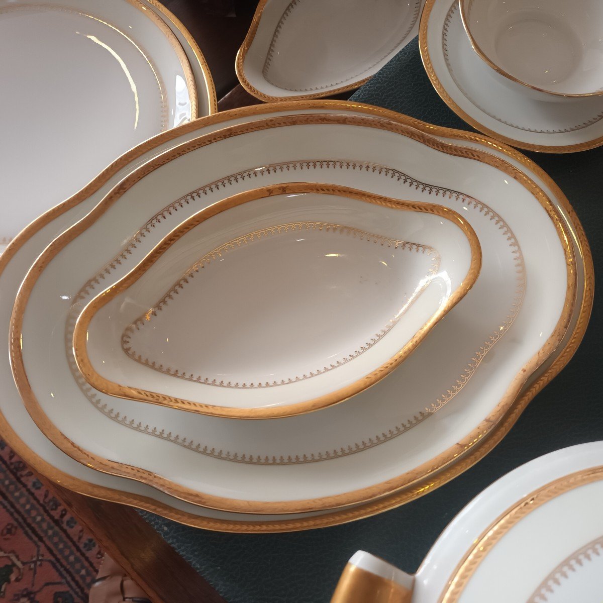 Chastagner Limoges Porcelain Service 58 Pieces-photo-2