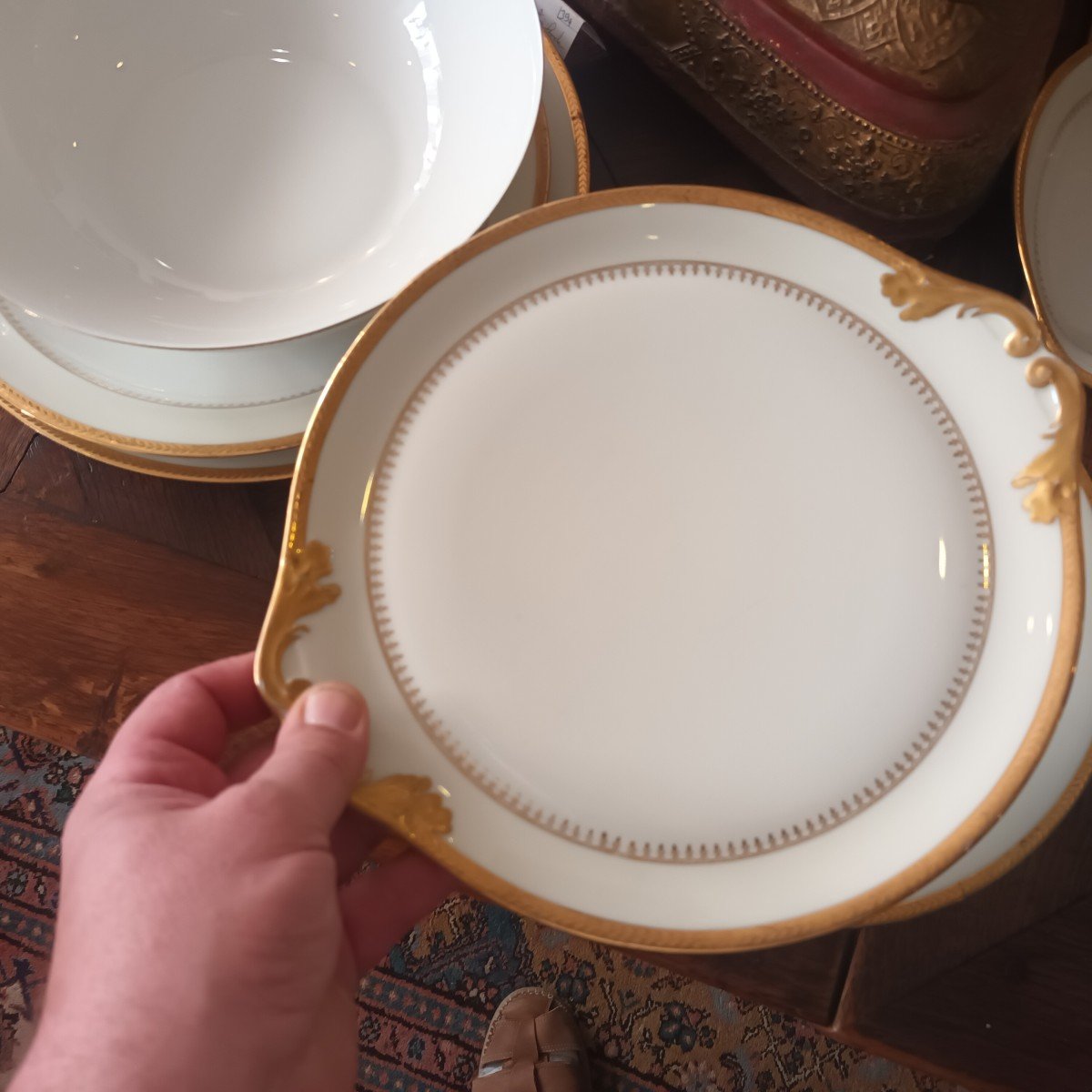 Chastagner Limoges Porcelain Service 58 Pieces-photo-2