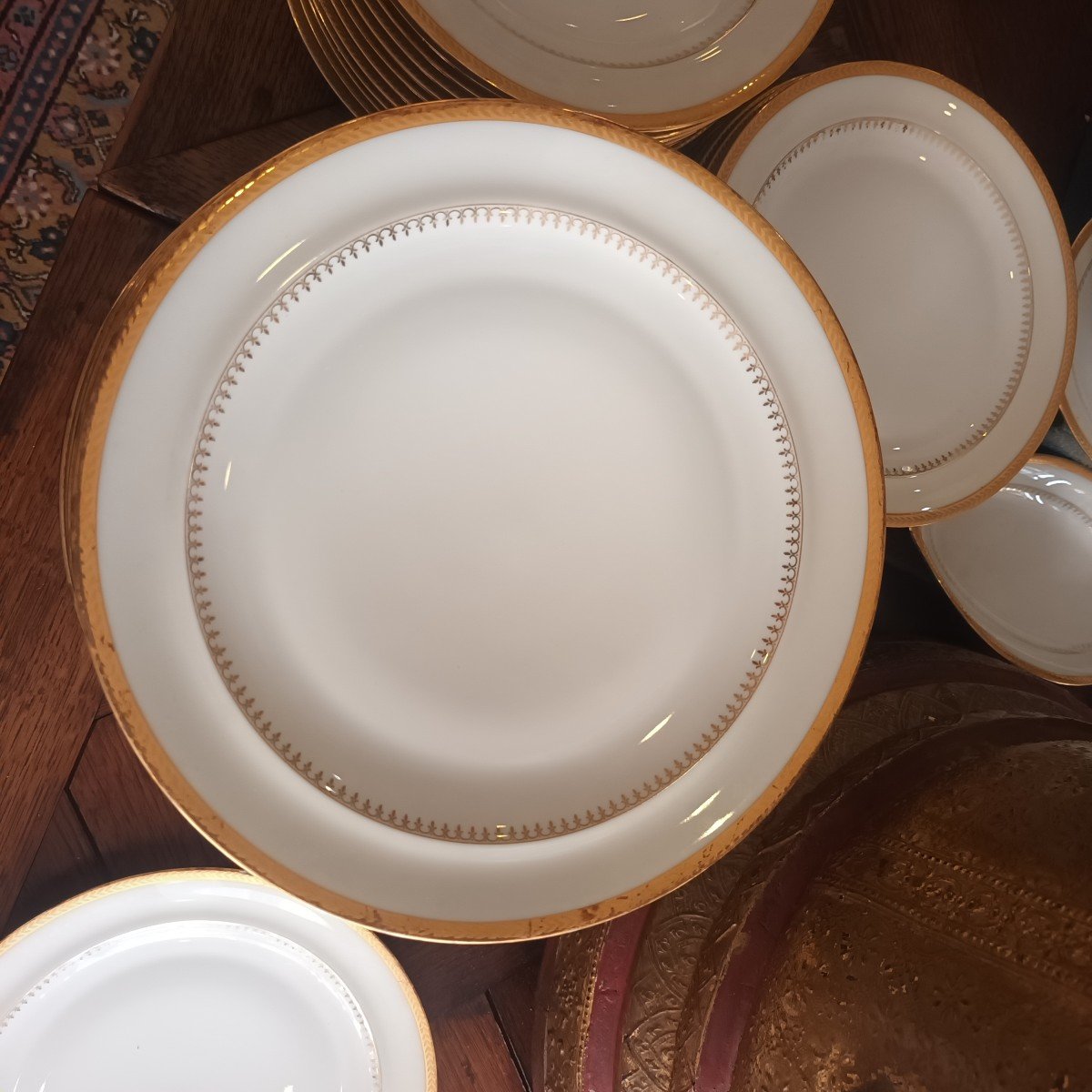 Chastagner Limoges Porcelain Service 58 Pieces-photo-7