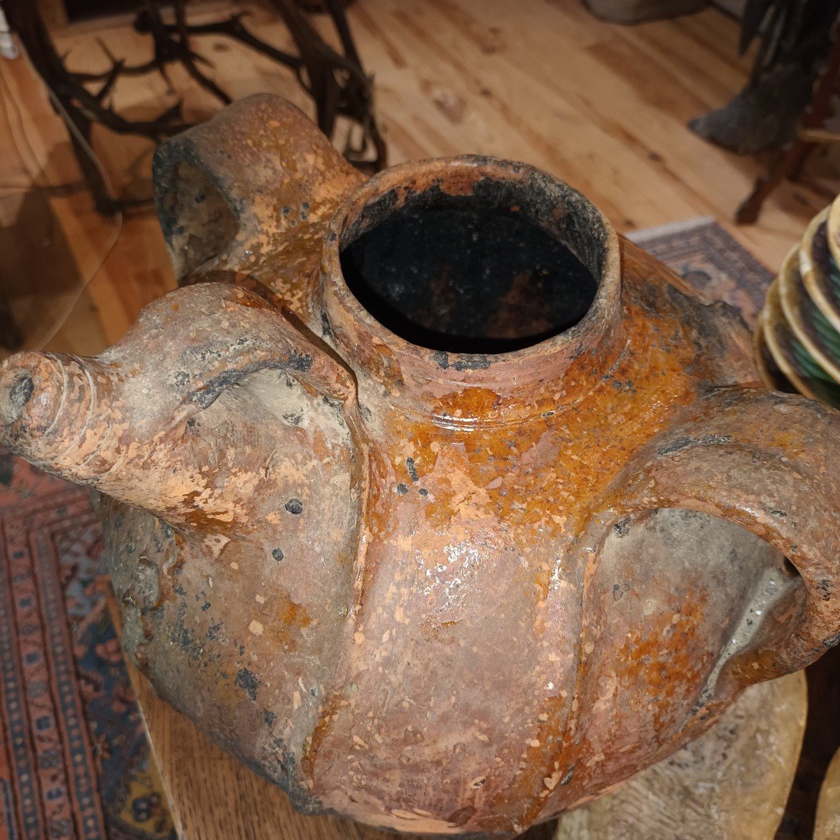 Large Buire Or Vinegar Pot 19th Century, France Limousin-photo-6