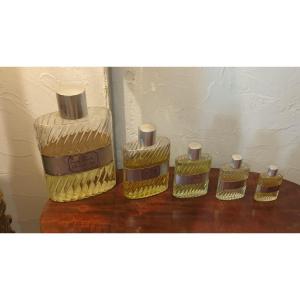 “eau Sauvage” By Christian Dior Series Of 5 Dummy Bottles