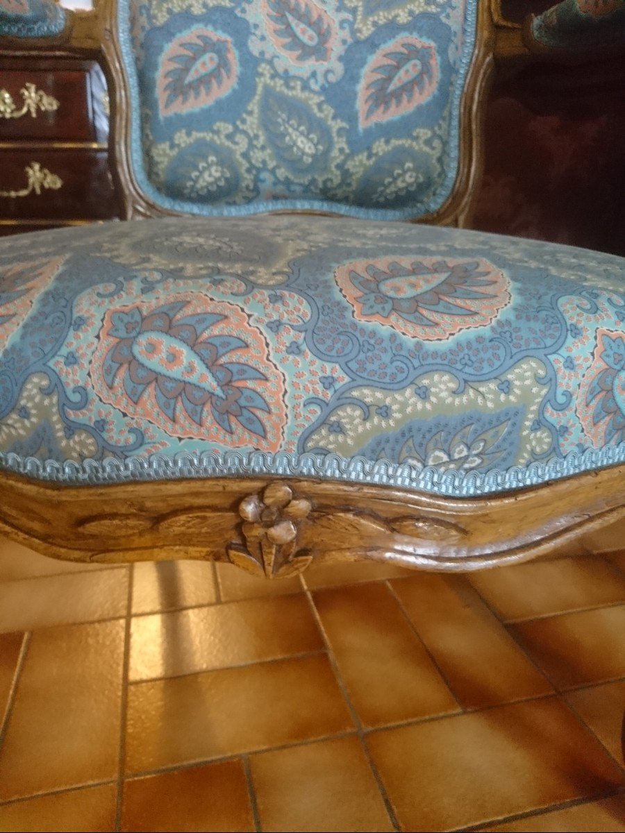 Fauteuil Louis XV d'époque-photo-3