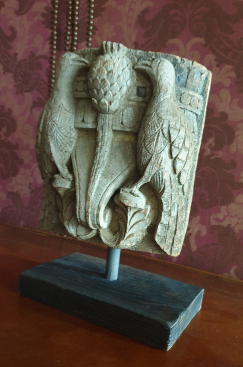 Carved Wooden Capital-photo-2